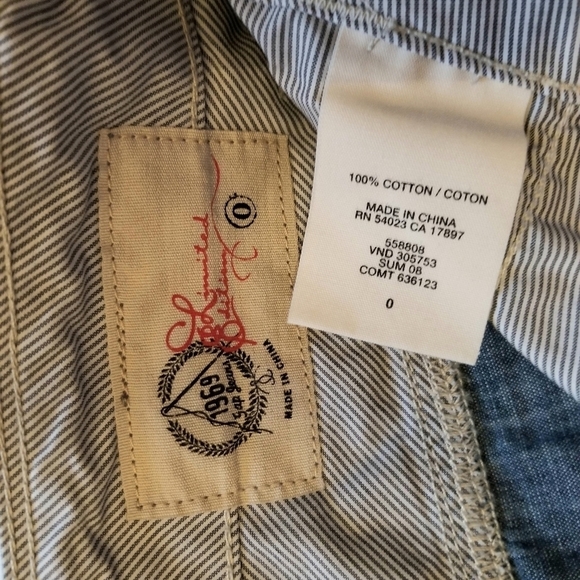 Gap Chambray 100% Cotton Mid Rise Shorts, size 0 - Picture 6 of 6